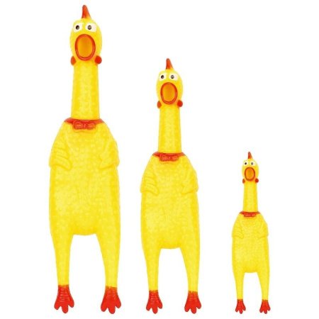 Игрушка для собак 'Курица-крикуня' с пищалкой фото
