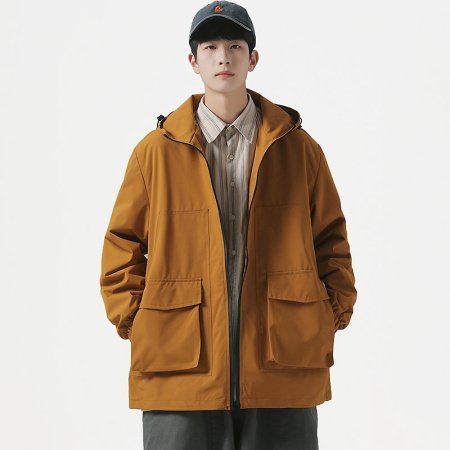 Мужская ветровка с капюшоном 2023 фотография