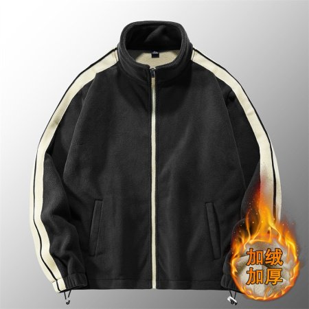 Мужская куртка с начесом и застежкой на молнии изображение