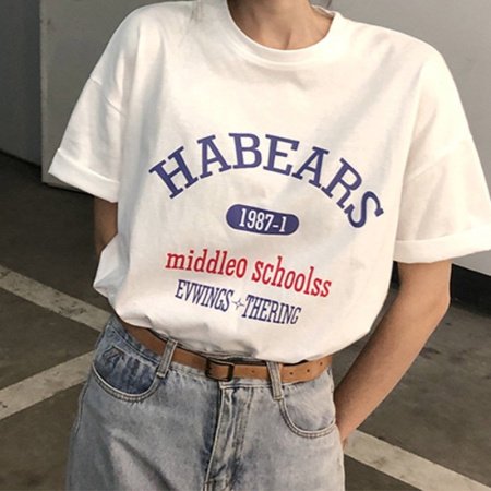 Летняя футболка из чистого хлопка с дизайном и принтом 2023 изображение