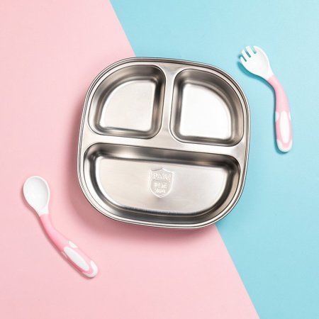 Детская посуда из нержавеющей стали фотография