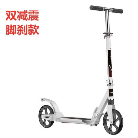 Детский самокат с большими колесами изображение