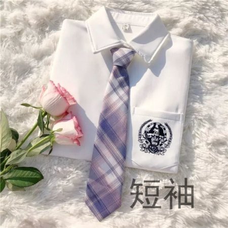 Детская школьная рубашка с коротким рукавом изображение