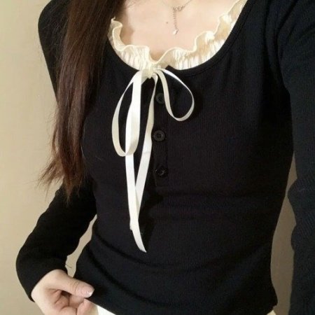 Лонгслив балетного стиля с американским сладко-острым вкусом фото