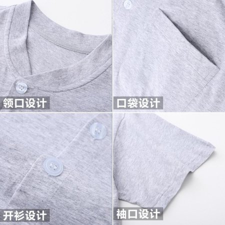 Мужская футболка с коротким рукавом из чистого хлопка изображение