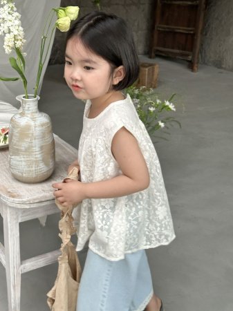 Детские джинсовые леггинсы 2024 лето изображение