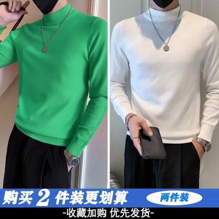 Мужской свитер с высоким воротником изображение