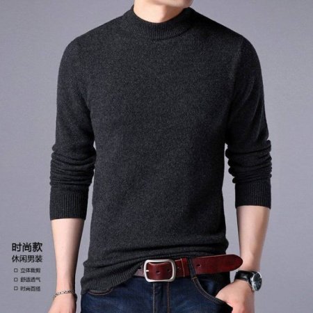 Мужской свитер из чистой шерсти фото