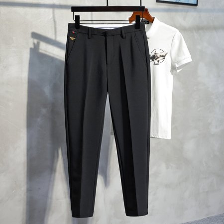 Мужские черные узкие брюки фото