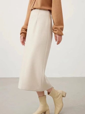 Женская юбка из шелка и кашемира изображение