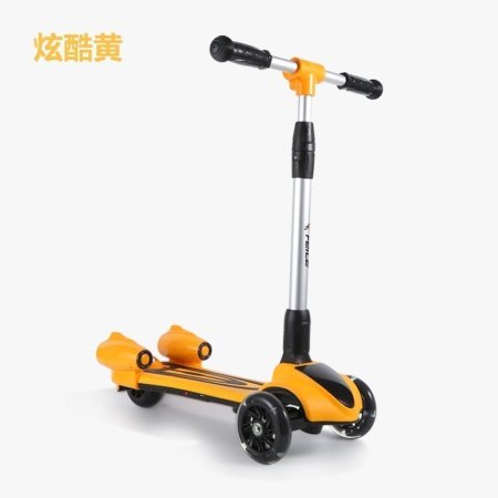 Детский складной самокат с Bluetooth-музыкой изображение