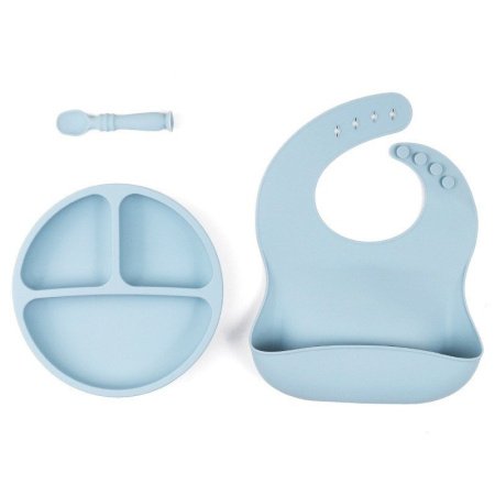 Детский набор посуды из силикона фото