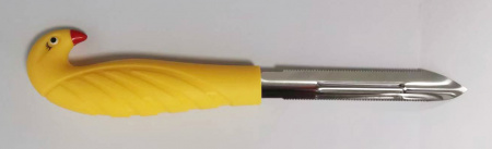 Нож для чистки овощей и фруктов с желтой пластмассовой ручкой MH-XN13 / К144 / B24.3 детальное фото