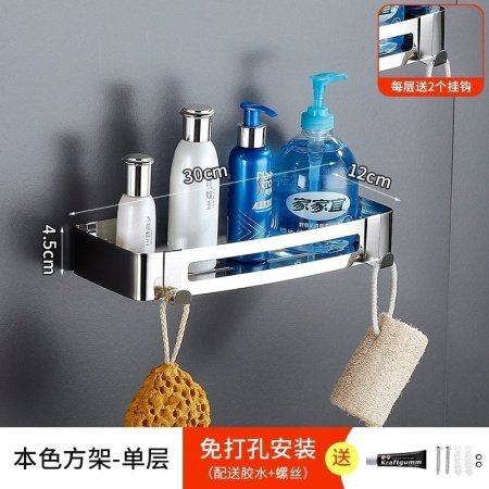 Угловая полка для ванной комнаты из нержавеющей стали изображение