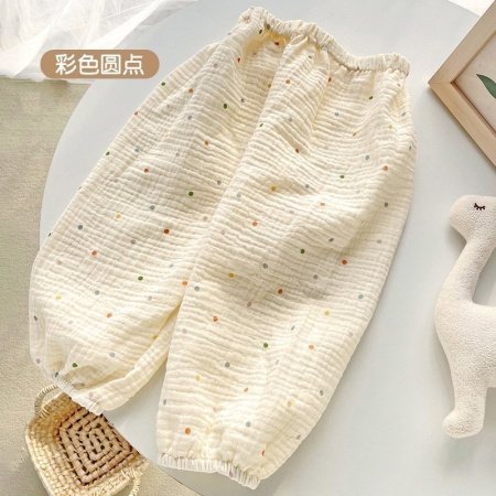 Летние детские штаны из марли фото