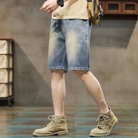 Мужские джинсовые шорты летнего сезона фото