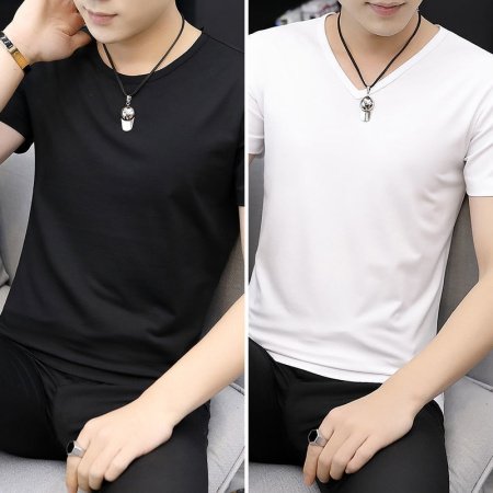 Мужская футболка из модала и льна изображение