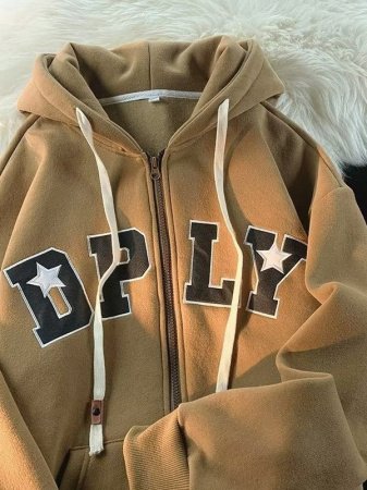 Мужская толстовка с капюшоном и принтом букв фото