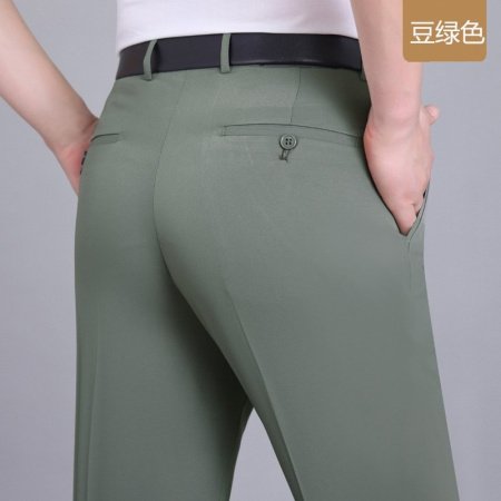 Летние мужские брюки из шелкового сурепа для делового стиля фотография