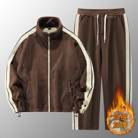 Мужская куртка с начесом и застежкой на молнии изображение