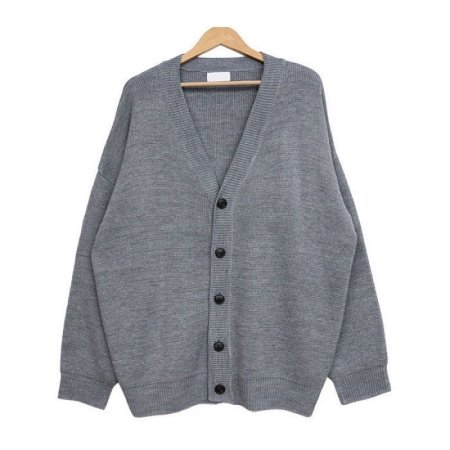 Хлопковый мужской свитер в стиле хантун с V-образным вырезом фотография