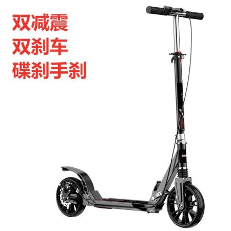 Детский самокат с большими колесами изображение