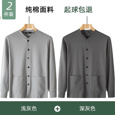 Мужская хлопковая футболка с длинным рукавом для пожилых фотография