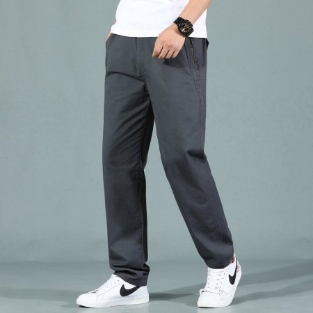 Мужские джинсы с карманами и застежкой-молнией изображение