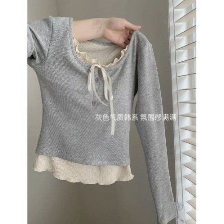 Лонгслив балетного стиля с американским сладко-острым вкусом фото