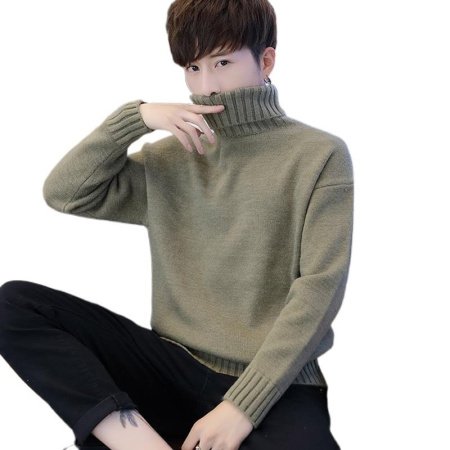 Мужской свитер с высоким воротником изображение