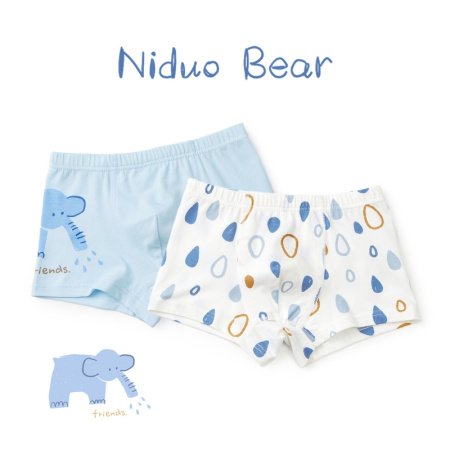 Набор мужских детских трусов из чистого хлопка изображение