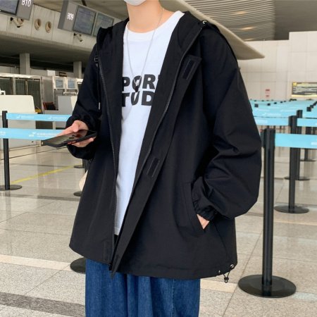 Мужская винтажная куртка с капюшоном фотография