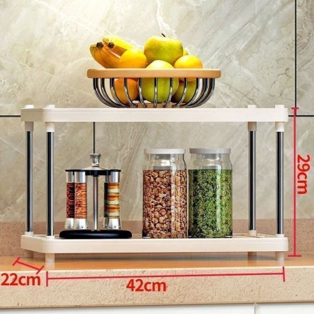 Многоуровневая полка для кухонных принадлежностей фотография