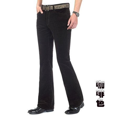 Мужские джинсы винтажного фасона из классического бархата фотография