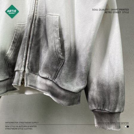 ARTIE мужская толстовка oversize с эффектом потертости фотография