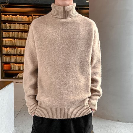 Мужской теплый свитер с начесом 2022 фото