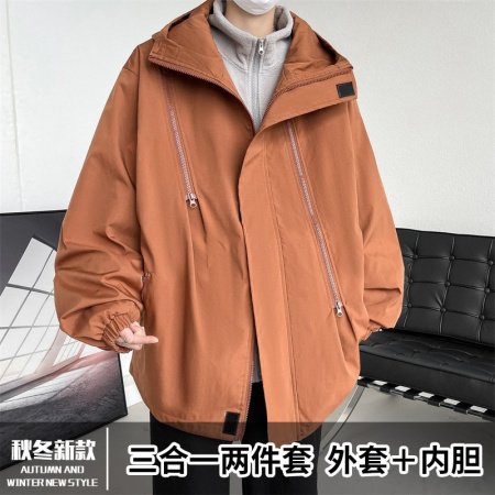 Мужская куртка с тройным слоем фото