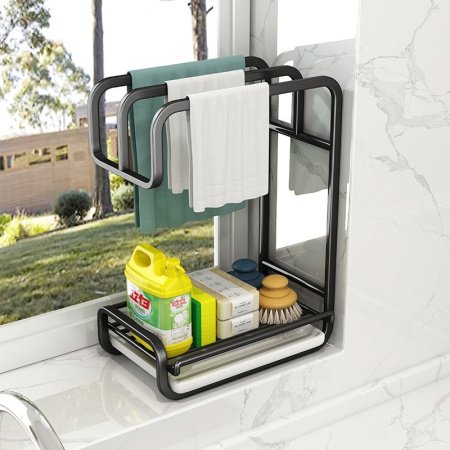 Кухонный держатель для тряпок и моющих средств фото