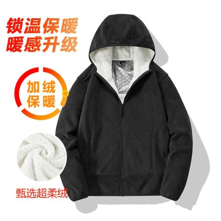 Мужская куртка с начесом и застежкой на молнии изображение