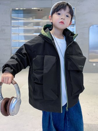 Детская мужская рабочая куртка весна-осень 2024 фото