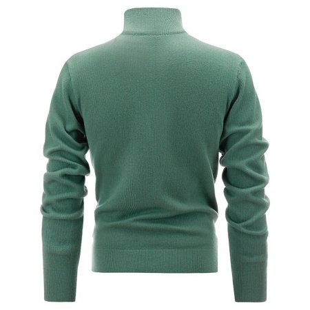 Мужской свитер с молнией и высоким воротником изображение