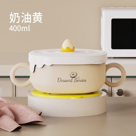 Детская пищевая чашка из нержавеющей стали с ручкой изображение