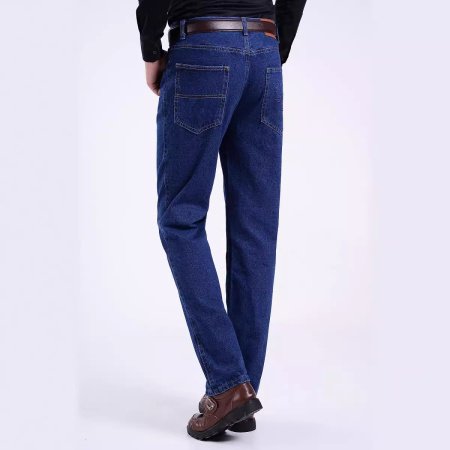 Мужские джинсы высокой посадки весна-осень изображение