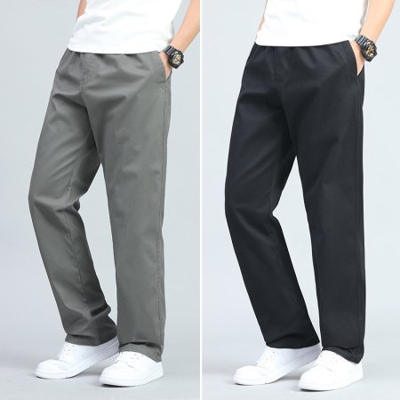 Мужские летние широкие хлопковые брюки фото