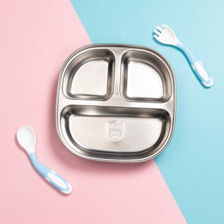 Детская посуда из нержавеющей стали фотография