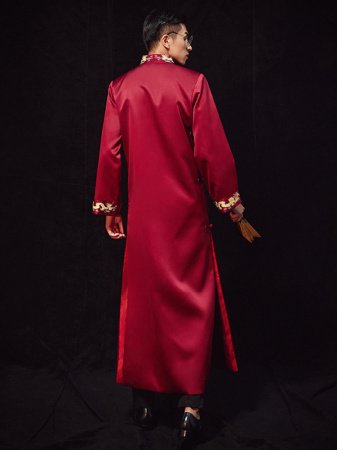 Китайский мужской костюм для свадебного торжества фото