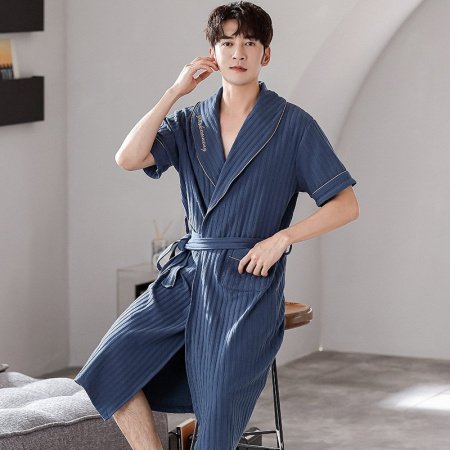 Мужская халат-платье из хлопка фото