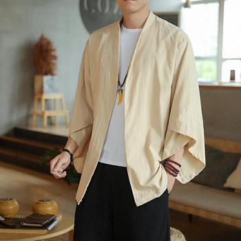 Летняя китайская хлопковая мужская куртка фотография