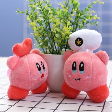 Мягкая игрушка Кирби с различными аксессуарами изображение