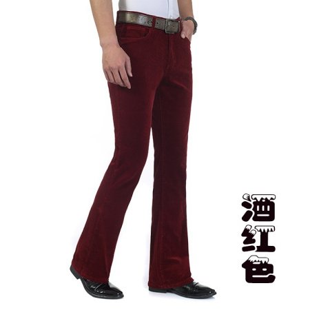 Мужские джинсы винтажного фасона из классического бархата фотография